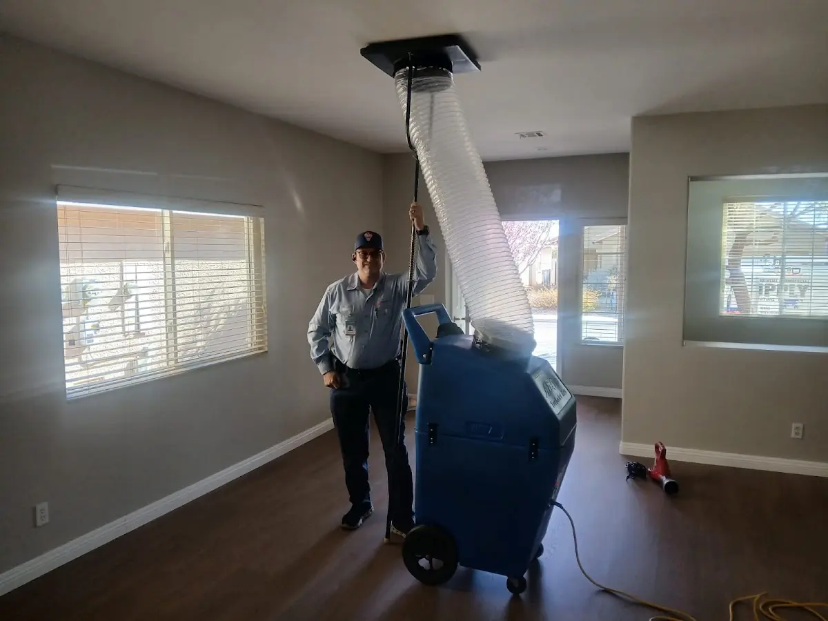 Professional Dryer Vent Cleaning work inside a Medford home